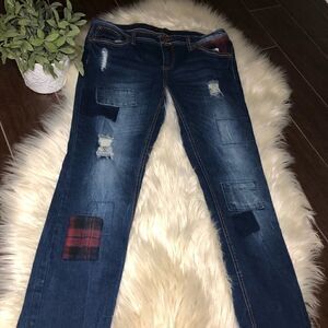 Twenty one black low rise jeggings flex denim sz 11/12